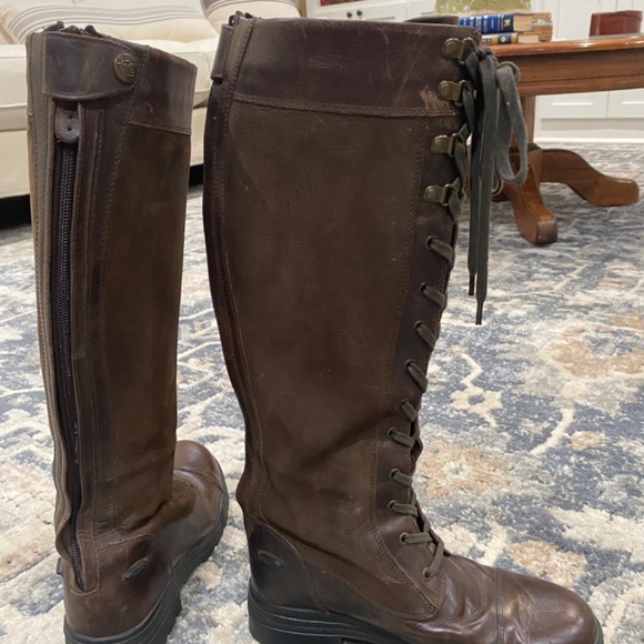 Lace up riding knee high field boots - Picture 4 of 8